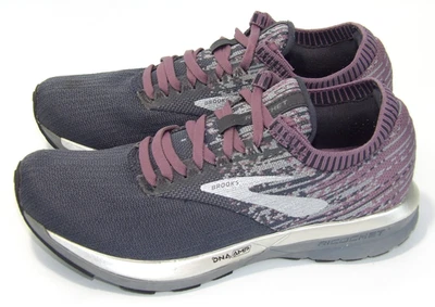 Женские кроссовки Brooks Ricochet DNA AMP 6.5B серые фиолетовые вязаные кроссовки - Изображение 1 из 4