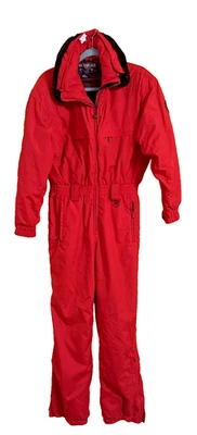 Traje de esquí para nieve Obermeyer vintage años 90 cuello de piel extraíble (sin cinturón) 12 mascotas.   Foto 1 de 4