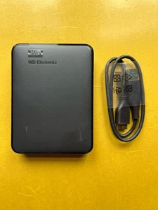 Western Digital Elements 4TB External USB 3.0 2.5 inch Hard Disk Black - Afbeelding 1 van 2