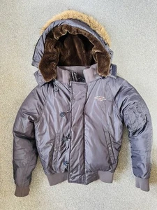 Ralph Lauren POLO Jeans - Winterjacke Jacke dunkelblau Gr. S Kapuze Designer TOP - Bild 1 von 11