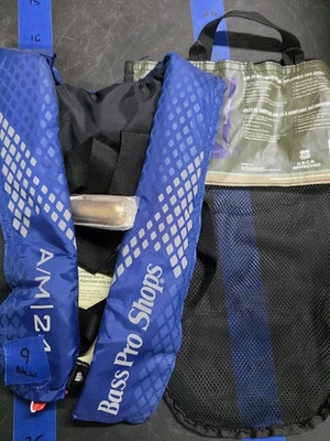 #9 Colete salva-vidas inflável Bass Pro Shop A/M24 Co2 novo - Imagem 1 de 2