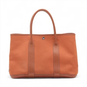 Hermès garden party 36 PM Twilight Officie x Bouffle Orange Silver Metal Fitting - Picture 1 of 12