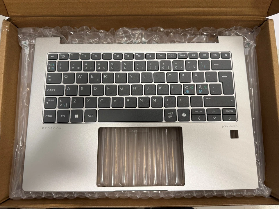 New Original HP ProBook 445 G11 Top Cover with Nordic Keyboard N99342-DH1 - Image 1 of 1