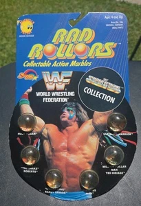 Vintage MOC WWF Superstars Rad Rollers Marbles Hulk Hogan Ultimate Warrior Macho - Bild 1 von 2