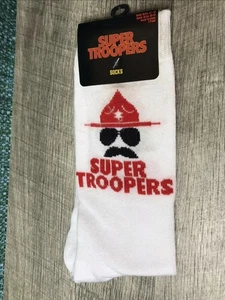 SUPER TROOPERS - Film Neuheit - Herren Crew Socken - Gr. 6,5-12 NEU - Bild 1 von 5