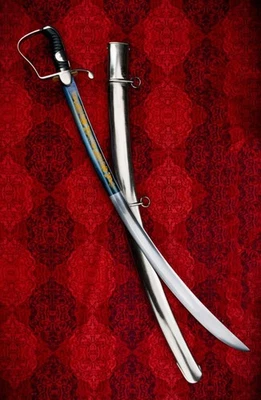 Sable de Caballería Ligera Británica 1796 con Hoja Azulada y Dorada - Espadas Universales. Foto 1 de 4