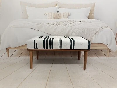 Bench for bedroom, Artisan furniture, Piano bench, Kilim design bench,  - Image 1 of 4
