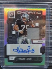 2022 Donruss Optic Howie Long Holo Prizm Jersey Patch Auto Autograph #9/49