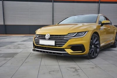MAXTONDESIGN Front Diffuser Splitter V3 Maxton Design Gloss Black ABS for VW Arteon R-Line