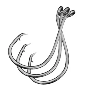 100 #1 7384 2x ami da pesca cerchio sportivo forte offset nero polpo ami da pesca - Foto 1 di 12