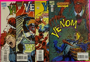 VENOM: CARNAGE UNLEASHED 1-4 COMPLETE (MARVEL 1995) NICE COPIES | MUST SEE! - Picture 1 of 9