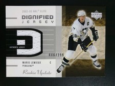 2002-03 Upper Deck Rookie Update Jerseys DML Mario Lemieux #006/299