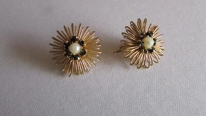 Vintage Gold Earrings - Picture 1 of 6