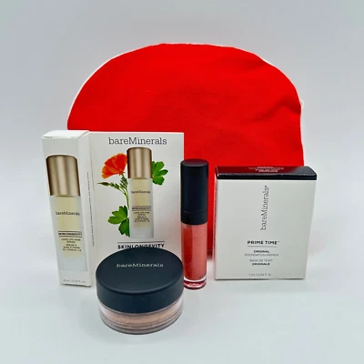 Новый подарочный набор BareMinerals сумка блеск для губ шик сияние долголетие прайм-тайм - Изображение 1 из 4