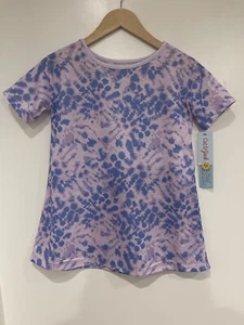 Cat & Jack Kid Girls Tie Dye 100% Polyester Shirt Sleeve Nightgown Purple XS 4/5 - Picture 1 of 3