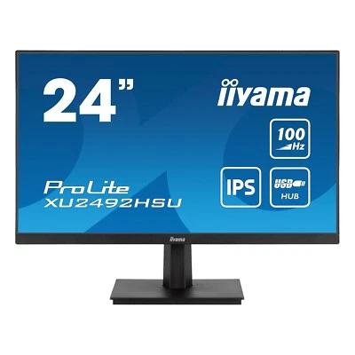 IIYAMA 24" ProLite IPS FHD 100Hz 0.4ms Monitor 250cd/m2 16:9 1:1300 XU2492HSU-B6 - Image 1 of 4