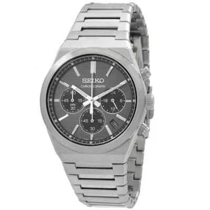 Seiko Sport Chronograph Quartz Grey Dial Men's Watch SSB455P1 - Picture 1 of 3
