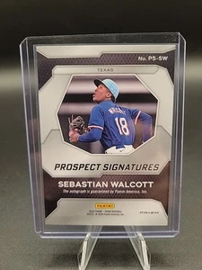 2024 Panini Prizm Baseball Sebastian Walcott Silver Prospect Signatures #PS-SW - Picture 1 of 5