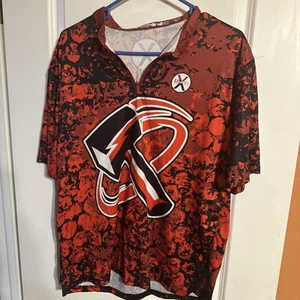 BowLifi Swag Bowling Jersey Mens L Red Graphic Short Sleeve Performance - Picture 1 of 5