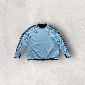 vintage 00s Adidas Germany soccer Jersey Deutschland Sweatshirt Goalkeeper 90s - Picture 1 of 7