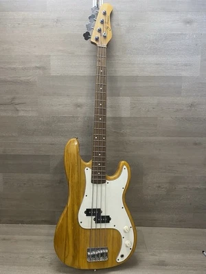 Guitarra Eléctrica Jay Turser 4 Cuerdas Madera Grano Y Blanco Crema  Foto 1 de 4