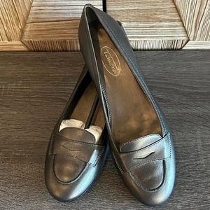 NWOT Talbots Women's Loafers Slip-Ons Dark Grey Size 8NN Casual - Picture 1 of 5