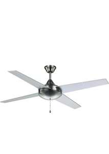 Trans Globe Lighting F-1013 BN Indoor Brushed Nickel Modern Ceiling Fan - Picture 1 of 1