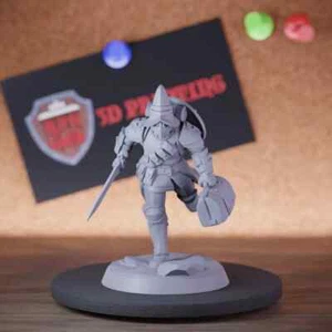 Vanguard Running Away Miniature Fighter Guard Mini Dungeons and Dragons DnD 5e - Picture 1 of 8