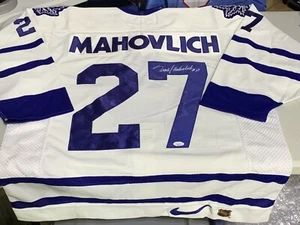 Frank Mahovlich Signed White Toronto Maple Leafs Hockey PRO Jersey JSA / Coa - Picture 1 of 5