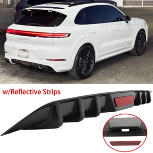 For Porsche Cayenne 34" Shark Fins Rear Diffuser Bumper Spoiler Lip Splitter - Bild 1 von 12