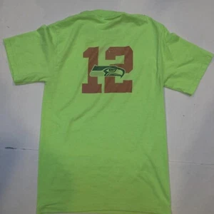 Jerzees Seattle Seahawks T-shirt Childs Small Hello Kitty Lime green - Picture 1 of 4