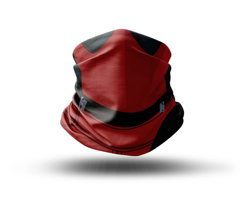 Washable Fabric Face Cover Neck Gaiter Deadpool, Marvel Superhero Comic Design - Image 1 of 4