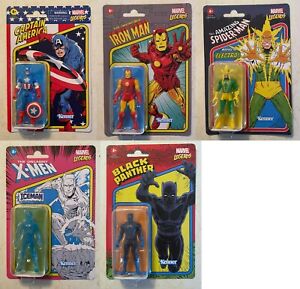 Electro/Iron Man/Captain America/Iceman+ Marvel Legends Kenner Retro 3.75 Figure
