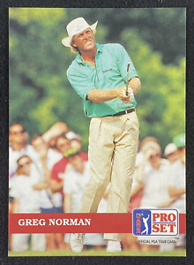 1992 Pro Set Golf Card Greg Norman #33 PGA Tour