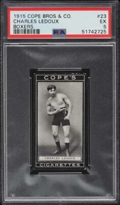 Tarjeta 1915 Cope Bros & Co. Boxers Charles Ledoux #23 - PSA 5 EX - Imagen 1 de 2