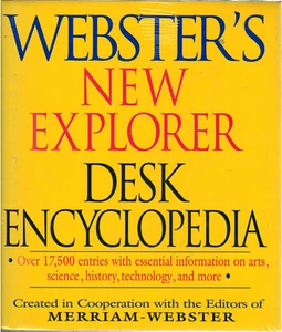 WEBSTERS NEW EXPLORER DESK ENCYCLOPEDIA (2003, Hardcover) NEW - Picture 1 of 1