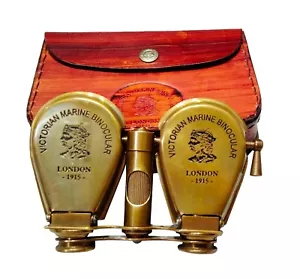 Victorian Antique Solid Brass Binocular, Binoculars for Hunting & Bird Watching - Picture 1 of 11