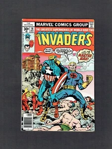 Invaders #16 Vs. Master Man Marvel Comics 1977 VF- (7.5) Captain America WW2 - Picture 1 of 2