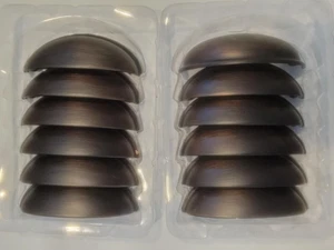 Cup Pulls, 12, Half Moon, Oil Rubbed Bronze 3 inch Hole Center with hardware - Picture 1 of 5