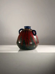 1920 EMILE SIMONOD VASE CERAMIQUE ART-DECO NOUVEAU MODERNISTE WIENER WERKSTATTE - Imagen 1 de 11