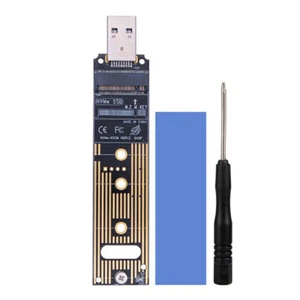 M.2 to USB 3.1 Type-C Adapter M2 SSD Adapter NVME PCIE M Key SSD Adap!KN - Photo 1/12