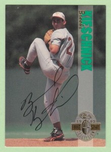 1993 Classic Four Sport GOLD #267 - Brooks Kieschnick Autograph
