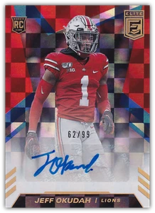 2020 Donruss Elite Football RED ROOKIE AUTOS #/99 - Picture 1 of 6