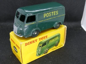 FRENCH DINKY TOYS 25BV PEUGEOT D3a Post Postes Van Fourgon Postal Boxed - Picture 1 of 18