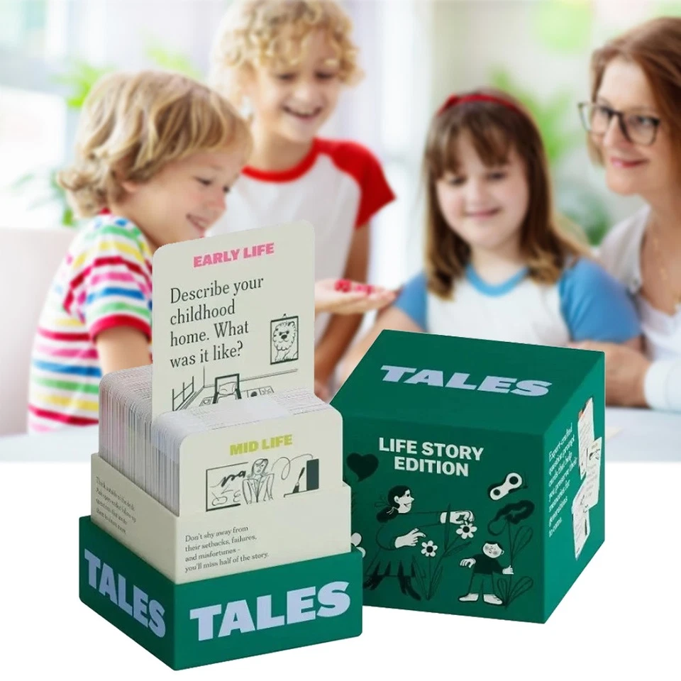 150 Funny Life Story Kit Intervista Edizione Famiglia Gioco,Carte Conversazione - Immagine 1 di 4
