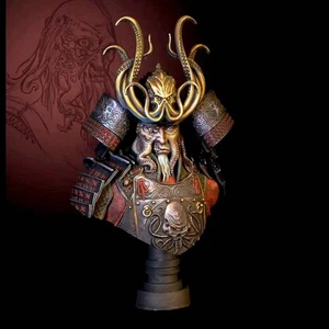 1/12 BUST Resin Model Kit Japanese Samurai Warrior Fantasy Unpainted - Picture 1 of 1