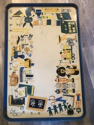 TV/TRAY metal Lap Children's Home School Learning Pressman Toy Corp VTG 1960’s - Image 1 of 4