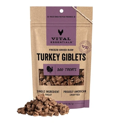 Single Ingredient Turkey Giblets Dog Treats, 2 oz | Freeze-Dried Raw | Premiu... - Image 1 of 4