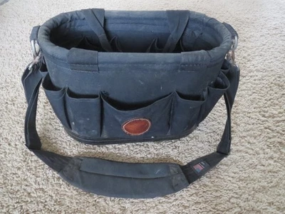 Used Klein Tools 58888 12-Pocket Tool Tote Bag w/Shoulder Strap - Image 1 of 4