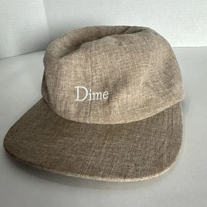 Dime SS19 Linen Classic Logo Cap Hat – Natural Twill - Picture 1 of 4